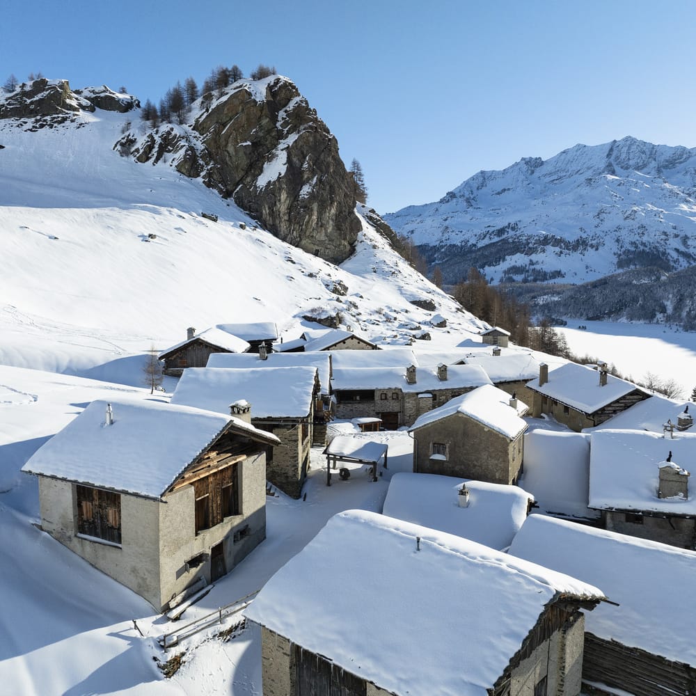 Grevasalvas im Winter