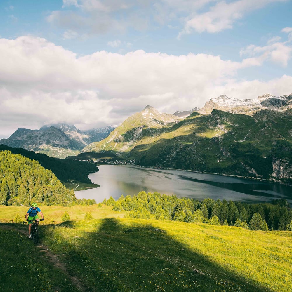 Mountainbiking in Sils